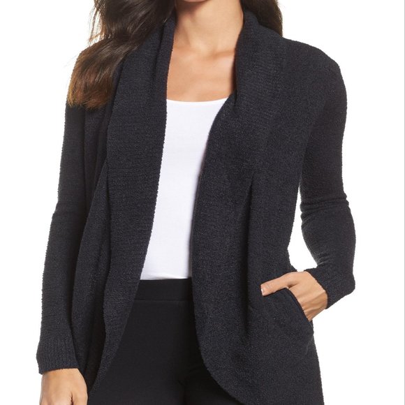Barefoot Dreams Women's Hooded Cardigan - Cozy Open-Front Sweater - View #11